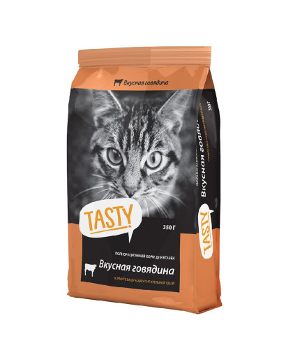 Тэсти/Tasty корм для кошек Говядина 350гр Тэсти/Tasty корм для кошек Говядина 350гр