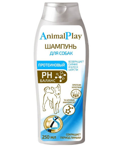 Шампунь Энимал плей/Animal Play для собак всех пород Протеиновый 250мл Шампунь Энимал плей/Animal Play для собак всех пород Протеиновый 250мл
