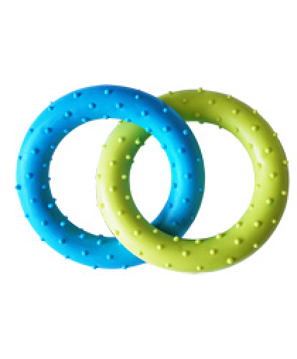 Игрушка для собак Два кольца литые 13,5 cм Уют