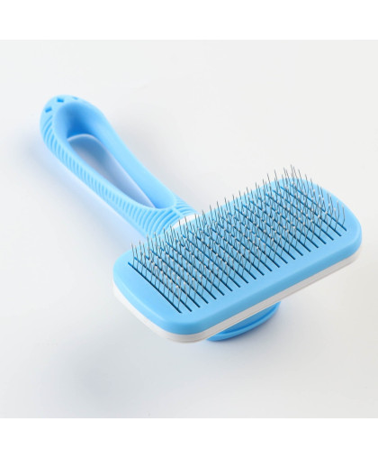 Пуходерка с каплей 10*19см с самоочисткой облегченная голубая Пижон Пуходерка с каплей 10*19см с самоочисткой облегченная голубая Пижон