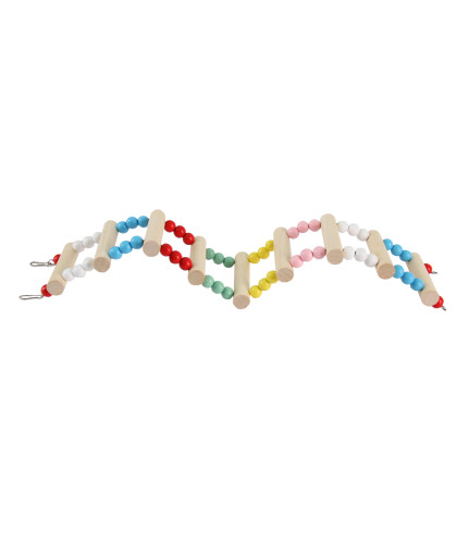 Игрушка для птиц Лестница-мостик 9 ступеней 8*40см дерево PetStandArt Игрушка для птиц Лестница-мостик 9 ступеней 8*40см дерево PetStandArt