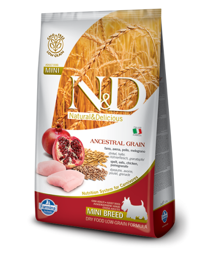 Фармина/Farmina N&D Анцестрал корм для собак мелких пород Курица с гранатом 800гр Фармина/Farmina N&D Анцестрал корм для собак мелких пород Курица с гранатом 800гр