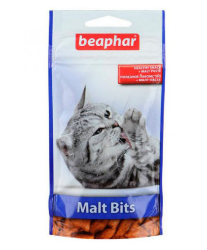  Беафар для кошек подушечки с мальт-пастой Malt bits  35 гр (син)