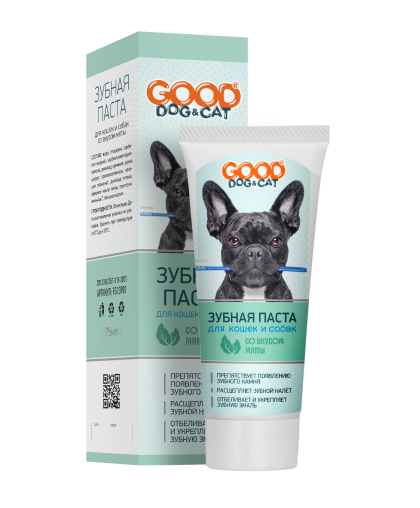  Зубная паста для кошек и собак со вкусом мяты  75мл Гуд Дог/Кэт