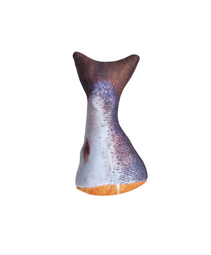 Игрушка для кошек Рыбий хвост с валерьяной и погремушкой 14см Антицарапки Игрушка для кошек Рыбий хвост с валерьяной и погремушкой 14см Антицарапки