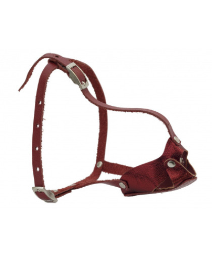 Намордник кожаный цельнокроенный для мелких пород шпиц Каскад Намордник кожаный цельнокроенный для мелких пород шпиц Каскад