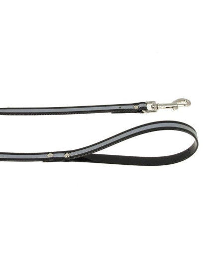 Поводок биотановый со светоотражающей полосой 2м*15мм черный Каскад Поводок биотановый со светоотражающей полосой 2м*15мм черный Каскад