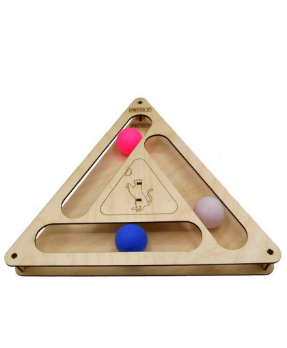 Игрушка для кошек трек Треугольник с шариками 32*28*3,6см Госи/GoSi Игрушка для кошек трек Треугольник с шариками 32*28*3,6см Госи/GoSi