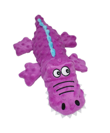 Игрушка для собак Крокодил с пищалкой розовый 37*19*8см Уют Игрушка для собак Крокодил с пищалкой розовый 37*19*8см Уют