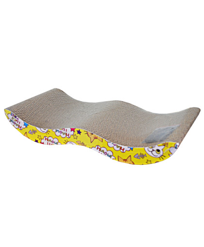 Когтеточка гофрокартоновая низкая М-образная с кошачьей мятой 43*22*7,5см Уют Когтеточка гофрокартоновая низкая М-образная с кошачьей мятой 43*22*7,5см Уют