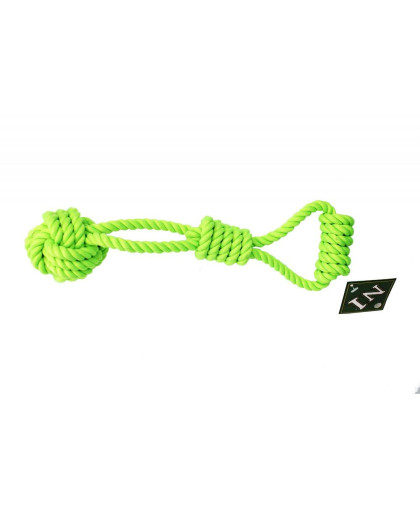 Игрушка для собак Грейфер с узлом и ручкой зеленый 33см Уют Игрушка для собак Грейфер с узлом и ручкой зеленый 33см Уют