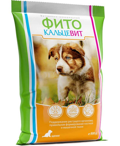  Фитокальцевит для щенков  500гр*10