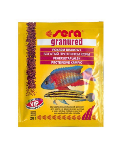  Sera Granured корм для рыб цихлид гранулы  20гр