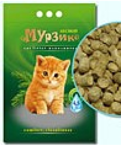  Наполнитель древесный Мурзик Лесной хвойный пакет  4,5л*4 (с антисеп. св-ми)