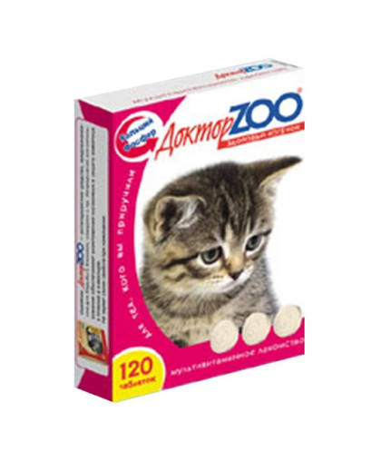 Доктор Зоо для котят (Ca+P) 120 таб.*6