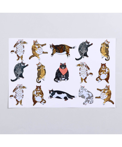 Коврик под миску Fat Cat 43см*28см Пижон Коврик под миску Fat Cat 43см*28см Пижон