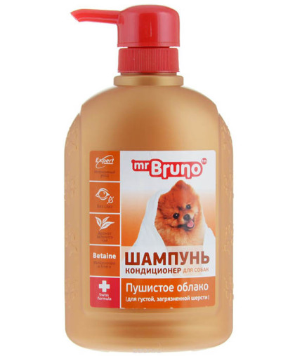 Шампунь Мистер Бруно для собак Пушистое облако для густой и сильно загрязненной шерсти 350мл*6 Шампунь Мистер Бруно для собак Пушистое облако для густой и сильно загрязненной шерсти 350мл*6