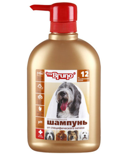 Шампунь-кондиционер Мистер Бруно для собак Дезодорирующий 350мл*6 Шампунь-кондиционер Мистер Бруно для собак Дезодорирующий 350мл*6