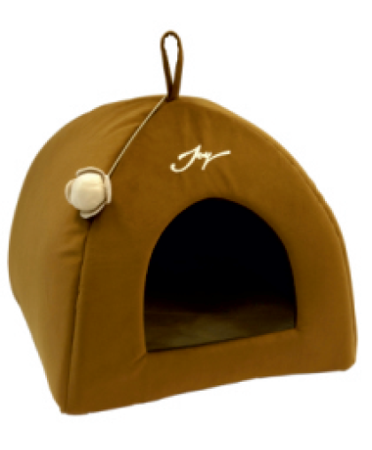 Дом Вигвам для кошек 41*41*36см темный Joy Дом Вигвам для кошек 41*41*36см темный Joy