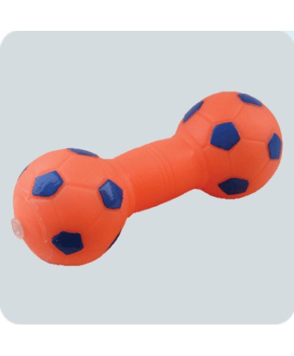 Игрушка для собак гантель футбольная малая 140мм Зооник Игрушка для собак гантель футбольная малая 140мм Зооник