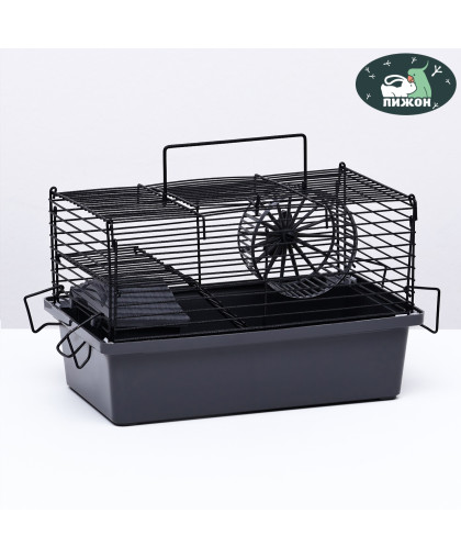 Клетка для грызунов Пижон №2 укомплектованная 27*15*16см серая Клетка для грызунов Пижон №2 укомплектованная 27*15*16см серая
