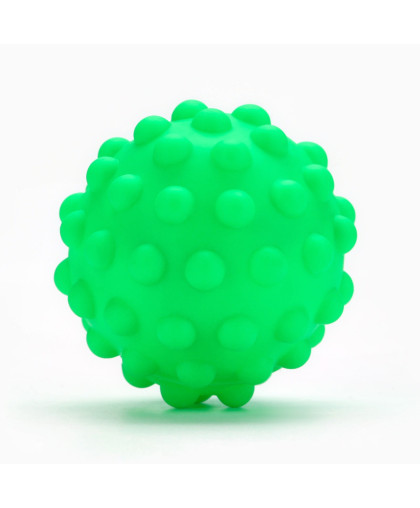  Игрушка для собак Мячик с пищалкой зеленый  6,5см Пушистое счастье