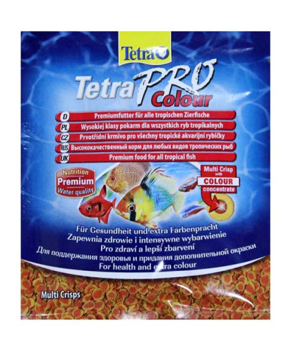 TetraPro Color чипсы высококач. для декор. рыб усиление окраса  12г