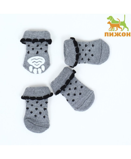 Носки для собак Горошек рL 3,5*5*9см 4 шт Пижон Носки для собак Горошек рL 3,5*5*9см 4 шт Пижон