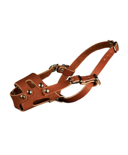 Намордник кожаный цельнокроенный для мелких пород пудель Каскад Намордник кожаный цельнокроенный для мелких пород пудель Каскад