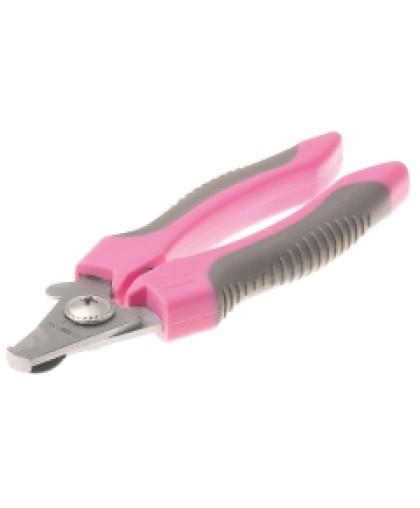 Когтерез-секатор малый со стопором, розовый DeLight*12