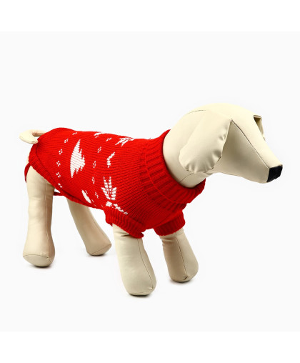 Свитер для собак Новогодний красный рXL Пушистое счастье Свитер для собак Новогодний красный рXL Пушистое счастье