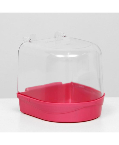 Купалка для птиц 145*135*140мм рубин перламутр Пижон Купалка для птиц 145*135*140мм рубин перламутр Пижон