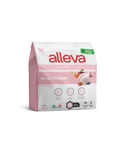  Аллева/Alleva Эквилибриум Суперпремиум корм для котят Курица  400гр