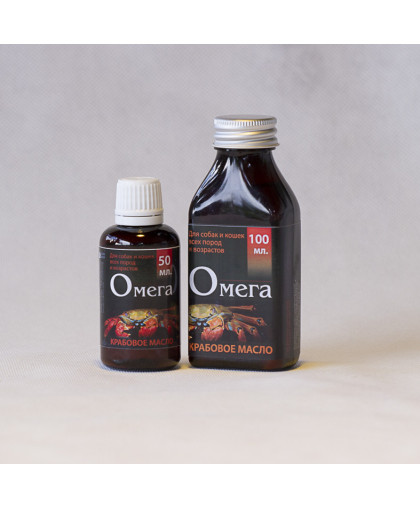  Омега 3 масло краба для собак и кошек  100мл