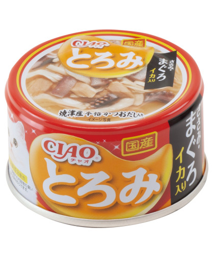 Инаба/INABA ТОРОМИ конс для кошек филе курицы, тунец магуро, кальмар 80гр*24 Инаба/INABA ТОРОМИ конс для кошек филе курицы, тунец магуро, кальмар 80гр*24