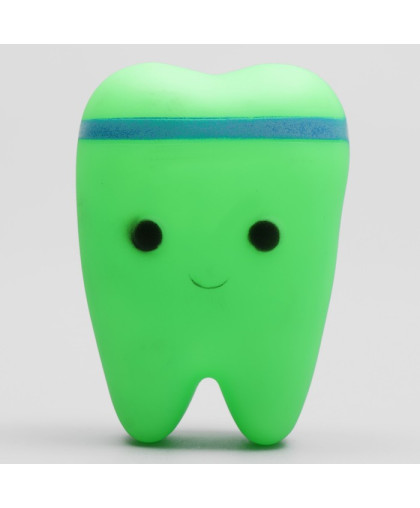 Игрушка для собак Зубик пищащая зеленая 9*6,5см Пижон Игрушка для собак Зубик пищащая зеленая 9*6,5см Пижон