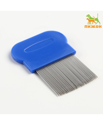 Расческа-гребешок с длинными зубьями синяя 8*5,5см Пижон Расческа-гребешок с длинными зубьями синяя 8*5,5см Пижон