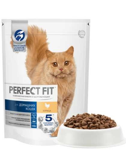 Перфект Фит/Perfect Fit 2,5кг корм для кошек домашних курица *3 Перфект Фит/Perfect Fit 2,5кг корм для кошек домашних курица *3