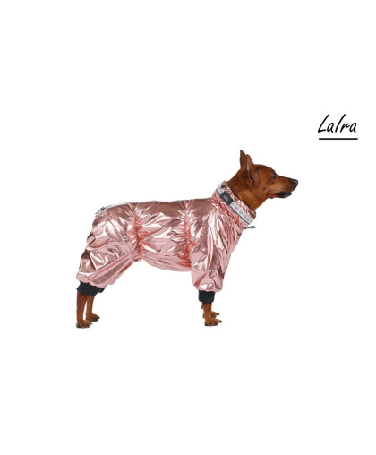  Комбинезон утепленный НЮША девочка р.6, спинка  30см Розовое золото Laira