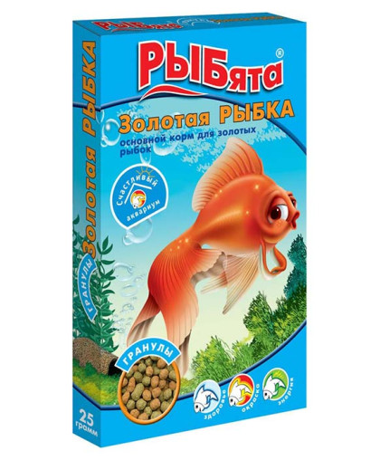 Рыбята Золотая рыбка гранулы (+сюрприз) Коробка 25гр Рыбята Золотая рыбка гранулы (+сюрприз) Коробка 25гр