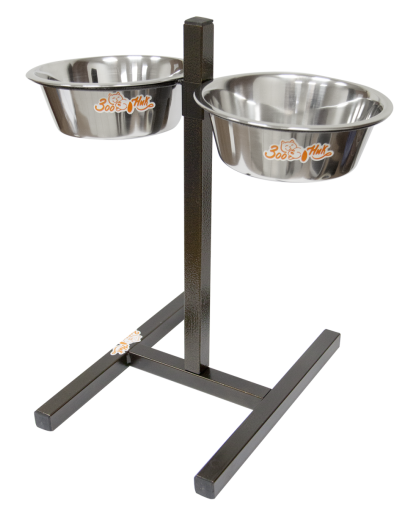Подставка + 2 миски металлические 1,6л регулируемая бронза Зооник Подставка + 2 миски металлические 1,6л регулируемая бронза Зооник