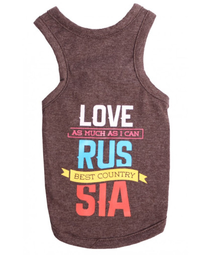 Майка с нанесением р.L, спинка 29-31см сливовый LION Майка с нанесением р.L, спинка 29-31см сливовый LION