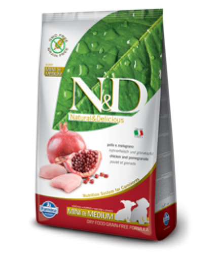 Фармина/Farmina N&D Prime корм для щенков мелких пород Курица с гранатом 800гр Фармина/Farmina N&D Prime корм для щенков мелких пород Курица с гранатом 800гр