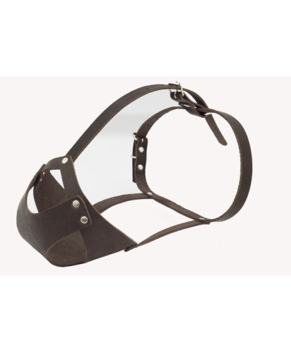 Намордник кожаный цельнокроенный для мелких пород французский бульдог Каскад Намордник кожаный цельнокроенный для мелких пород французский бульдог Каскад