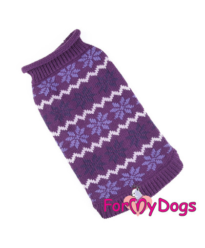 Свитер для собак р16-18, спинка  39см фиолетовый Formydogs