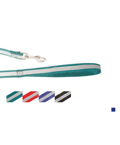  Шлейка нейлон светоотражающая  25мм 45/50см SH341 синий Каскад