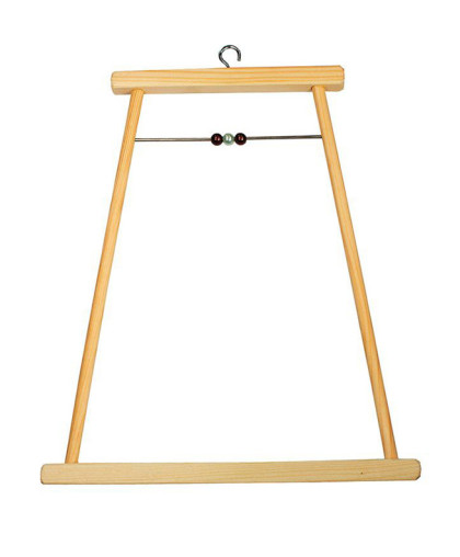 Игрушка для птиц Качели деревянные большие с бусами 170*195 Игрушка для птиц Качели деревянные большие с бусами 170*195