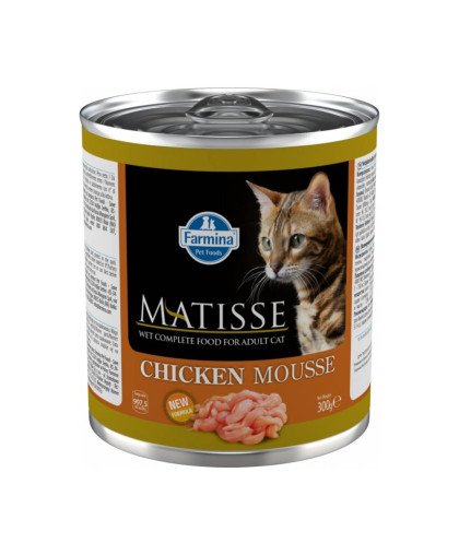 Фармина/Farmina консервы Matiess Mousse Chicken корм для кошек мусс с Курицей 300гр Фармина/Farmina консервы Matiess Mousse Chicken корм для кошек мусс с Курицей 300гр