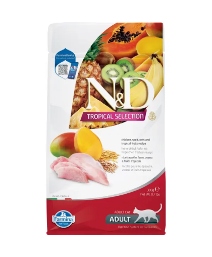  Фармина/Farmina N&D Tropical Selection корм для кошек Курица  300гр