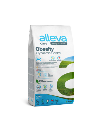 Аллева/Alleva Care Cat Adult Obesity Glycemic Control корм для кошек контроль потребл. глюкозы 1,5кг Аллева/Alleva Care Cat Adult Obesity Glycemic Control корм для кошек контроль потребл. глюкозы 1,5кг